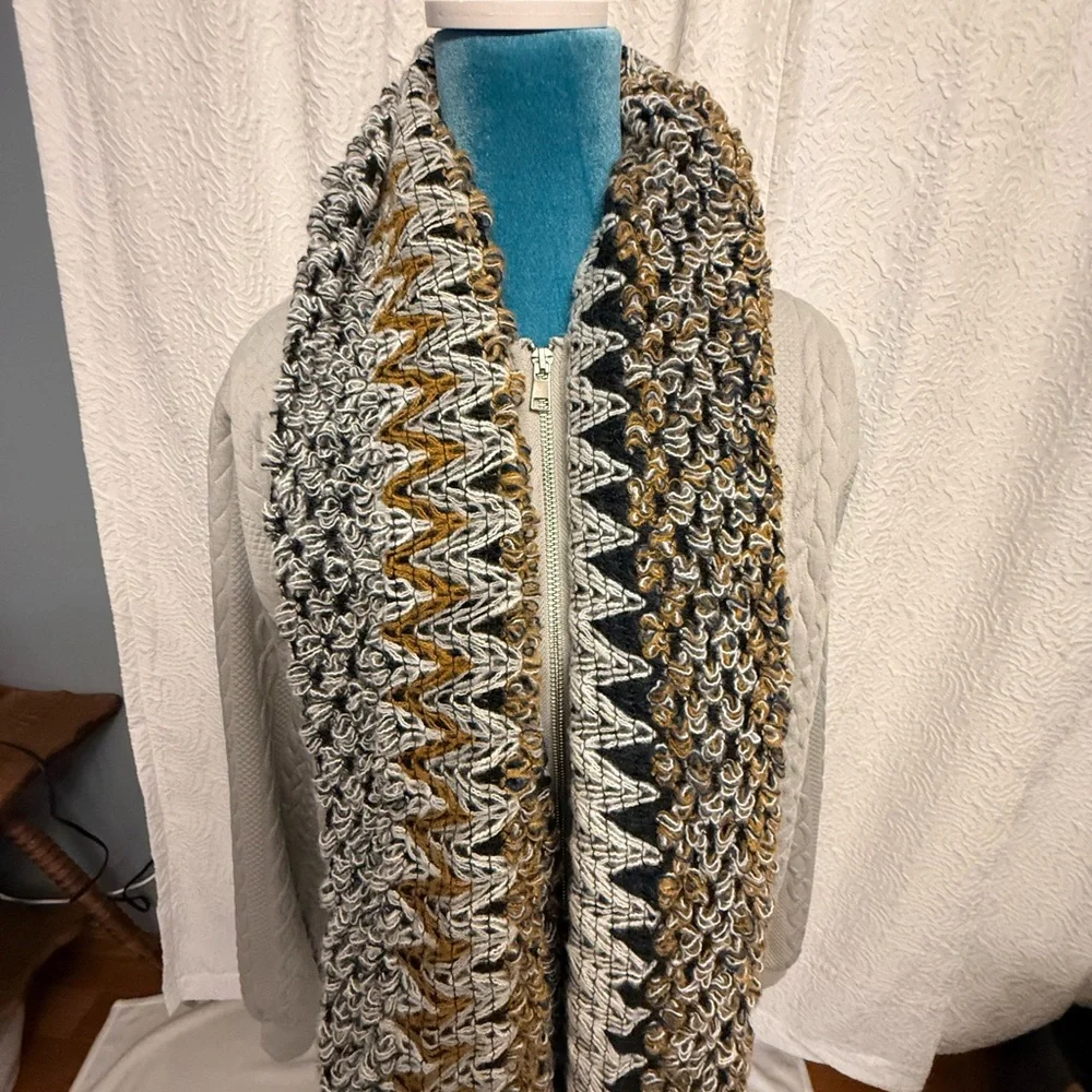 Vintage Soft Warm Retro Comfy Multi Color Scarf